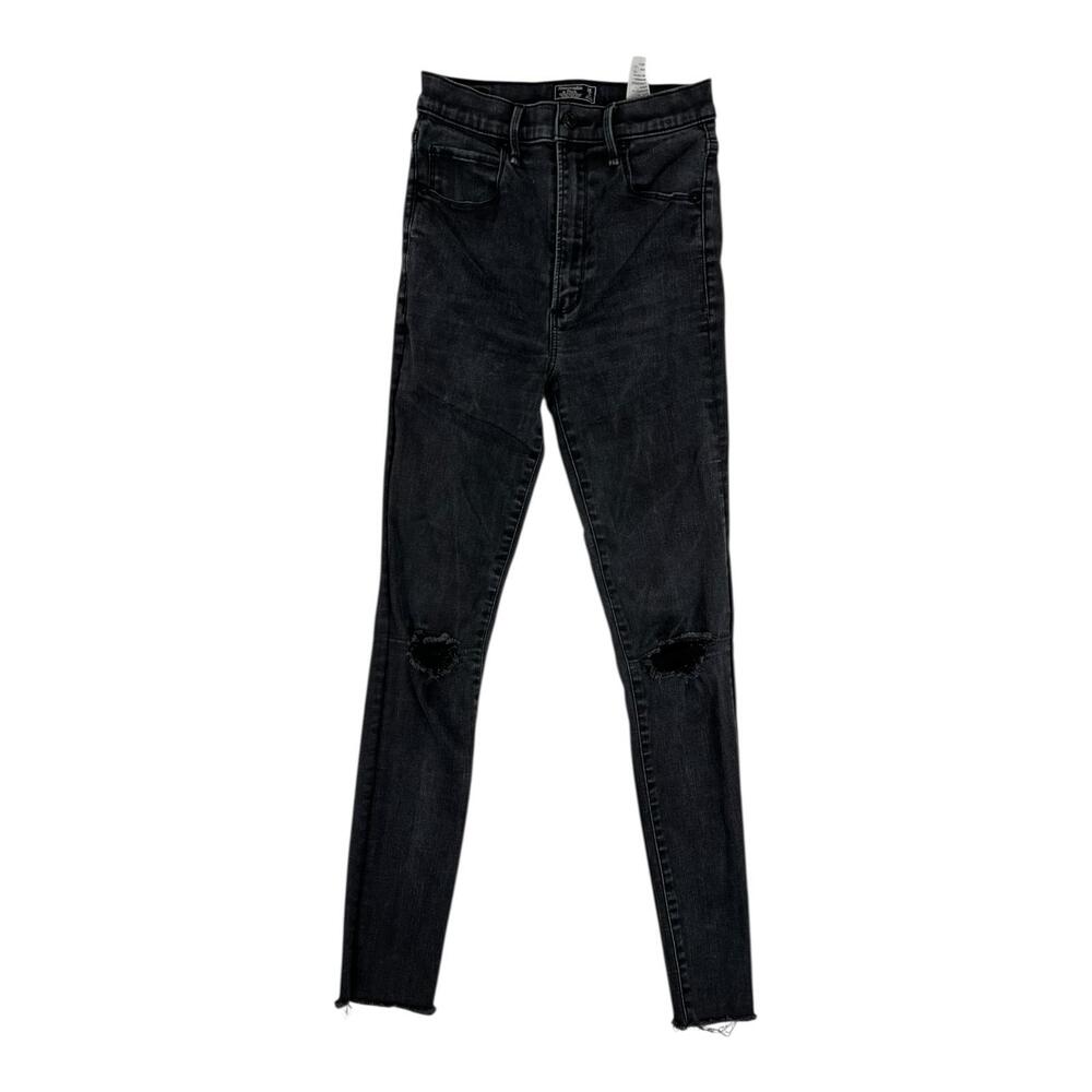Abercrombie & Fitch Ultra High Rise Skinny Jeans Womens 2R Black